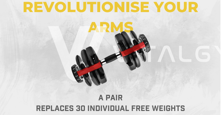 Adjustable Dumbbells 2 24kg Pairs 