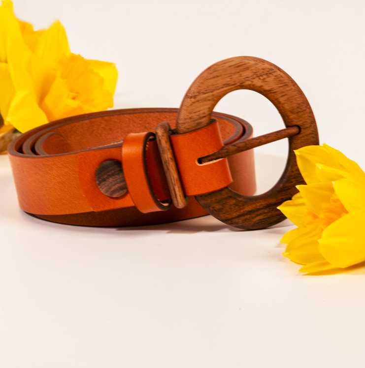 Feel good. Look good. Do good. Wood Belt.