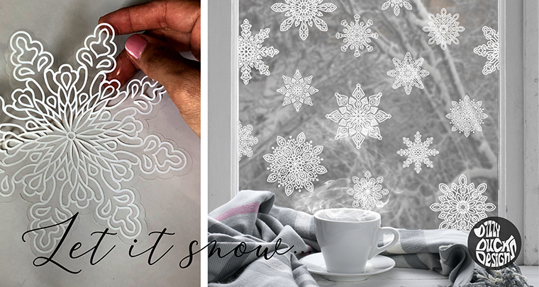 Christmas Window Decals - Dizzy Duck Designs