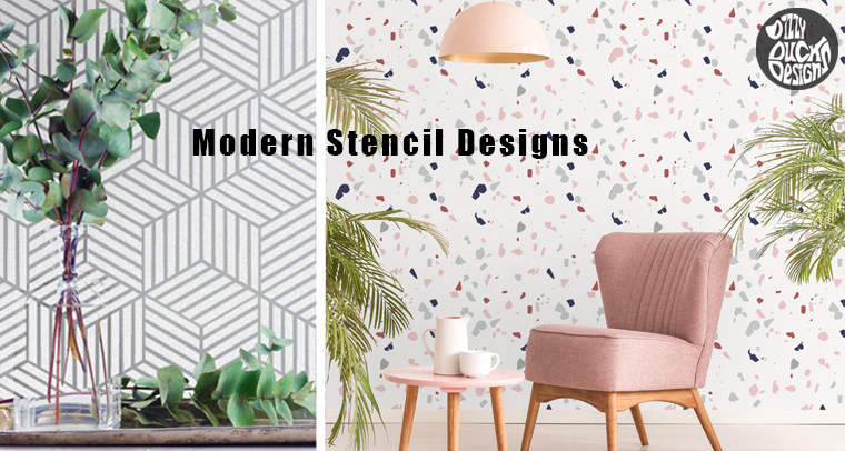 Modern Stencils - Dizzy Duck Designs 