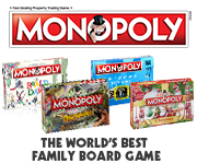 Monopoly board game, family game, family board game