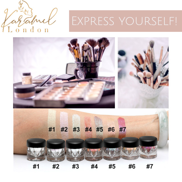 Karamel London vegan friendly loose powder eyeshadow