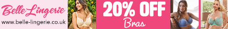 20% OFF Bras with Belle Lingerie
