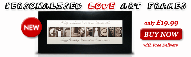 Personalised Love Art Frames